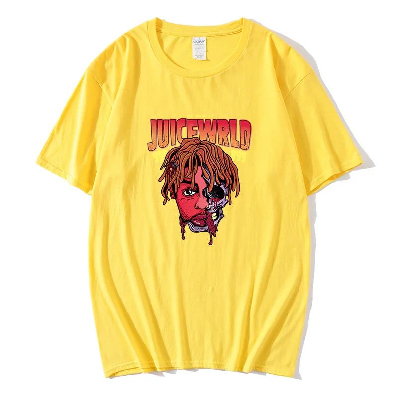 T-Shirt Rap Men'S Cool Street Fashion Trend T-Shirt Pattern Print T-Shirt Hip-Hop Top T-Shirt