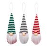 Christmas Holiday Season Knitted Gnome Ornament Knitted Fabric Hat Lightweight Hanging Soft Felt Body Comfortable Touch