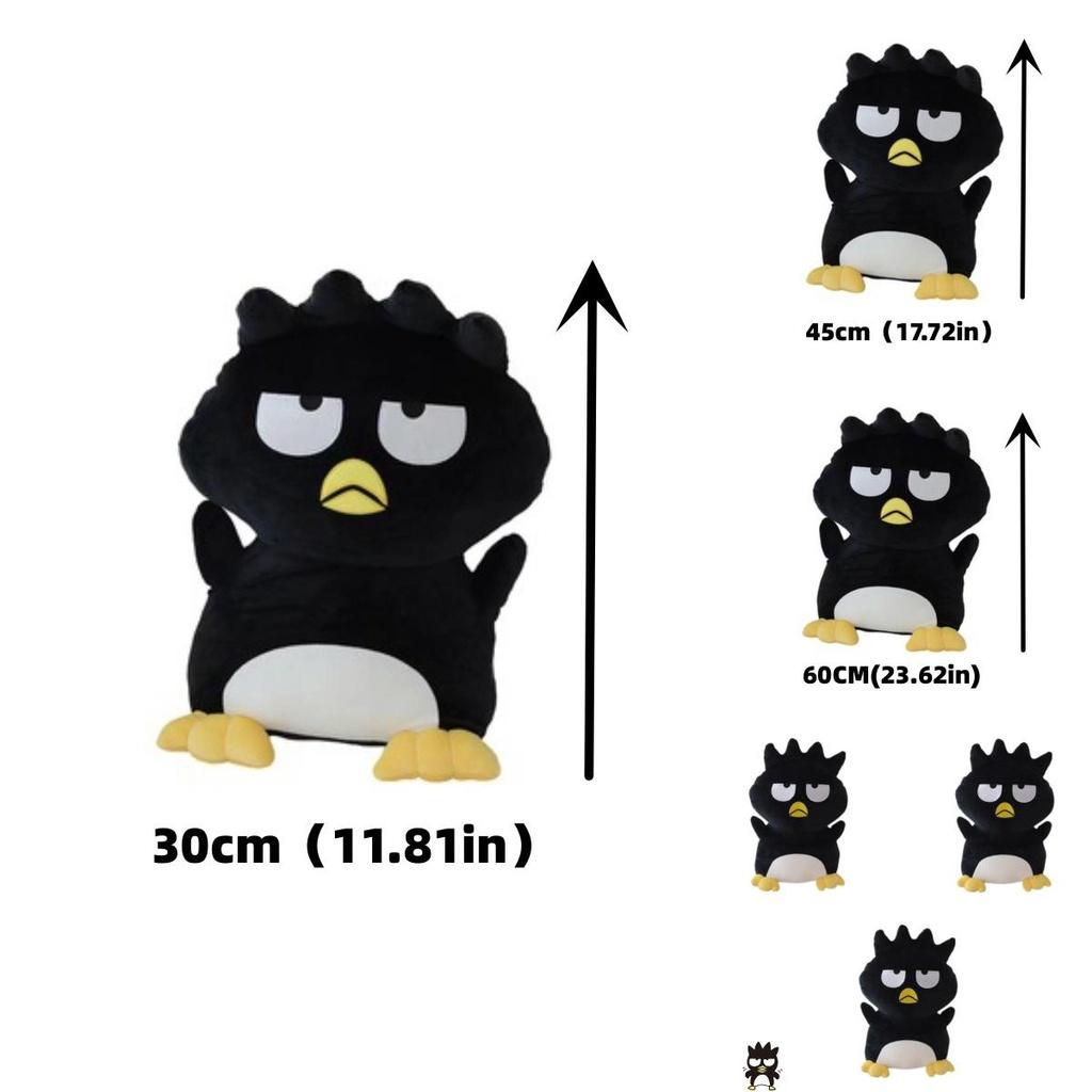 Cartoon Cool Black Penguin Plush Toy With Ultra Soft Short Fur For Kids And Teens