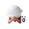 3D Planet Nachtlicht Luftbefeuchter Leise USB Mini-Luftbefeuchter mit Holzständer