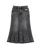 Pipeulobeudeowoldeu Shadow Crack Denim Skirt