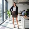 High-Waisted Pleated A-Line Skirt for Women – Elastic, Slimming, Hip-Hugging, Versatile European & American Style.