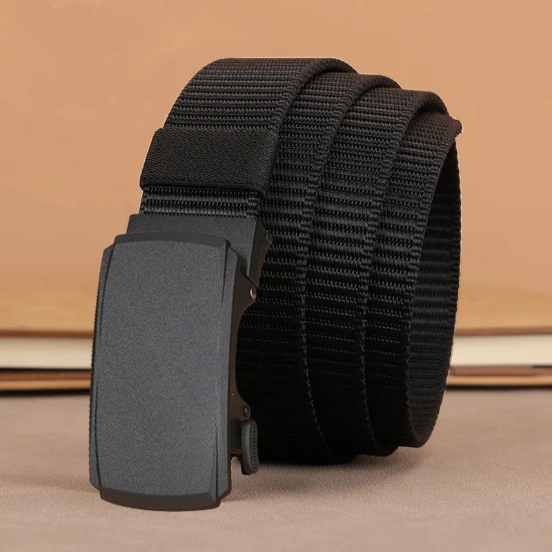 

Новый ремень Мужская автоматическая пряжка Нейлоновый тактический плетеный ремень Для людей среднего и молодого возраста Уличный ремень Ремень Ремень 120cm