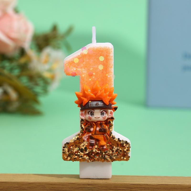 Narutos New Product Cartoon Anime Digital 0-9 Creative Party Birthday Candle Cake Candle Decoration Birthday Gift