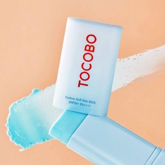 Tocobo Cotton Soft Sun Stick SPF50+ PA++++ 19g + Cica Calming Sun Serum SPF50+ PA++++ 10ml Set