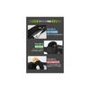 Running Pouch [Non-bouncing, Sweatproof & Waterproof] Waist Pouch with Water Bottle Pouch, Adjustable Belt, Earphone Hole (Black)