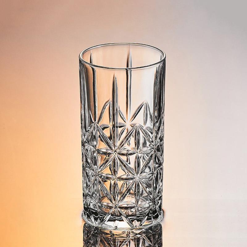 310ml/320ml High End Cocktail Glass Transparent Whiskey Glass Carved Foreign Wine Glass Classic Party Drinking Glasses Drinkware