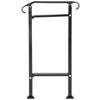 VEVOR Wrought Iron Handrail, Fit 1 or 2 Steps Outdoor Stair Railing, Adjustable Front Porch Hand Rail