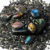 Natural Labradorite Moonstone Women Neckalce Freeform Blue Moon Men Pendants Necklaces Bracelet Accessories Jewelry