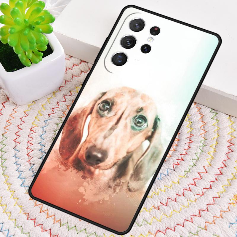 Cute Dachshund Dog Phone Case for Samsung Galaxy Note 10 Pro S26 Ultra S23 S24 FE S25 S21 S22 PLUS Shockproof Cove