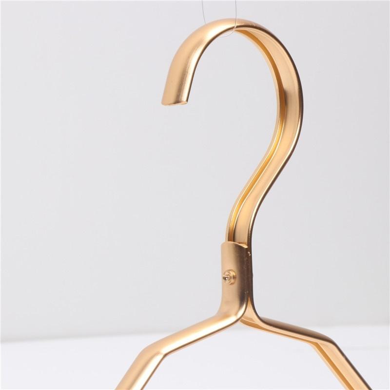10 Pcs Aluminum Alloy Clothing Hanger ,Durable Anti Deformation Metal Closet Storage Rack Hangers,Wardrobe Space Saver Hanging Supplies Organizer