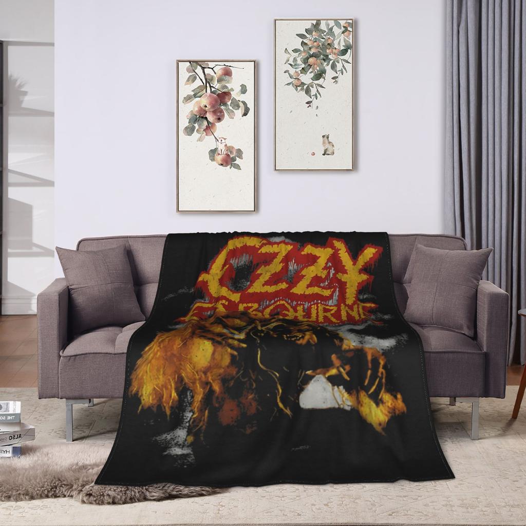 Ozzy Osbourne Rock Band Deka Fleece Jaro Podzim Multifunkční Měkké Přehozy pro Lůžkoviny Cestovní Lůžkoviny Přehozy