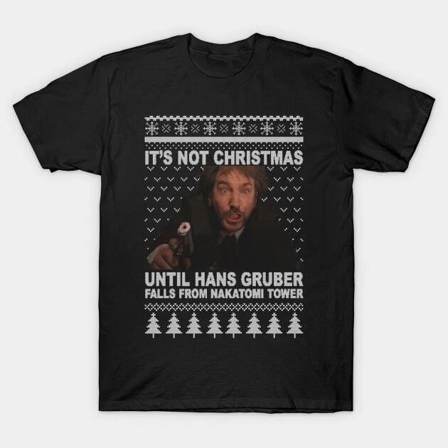 Hans Gruber Ugly Christmas Sweater Made in Australia T-Shirt 4XL