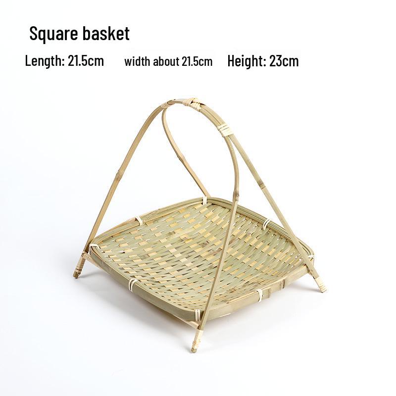 Handmade Bamboo Multi-Layer Storage and Serving Basket
