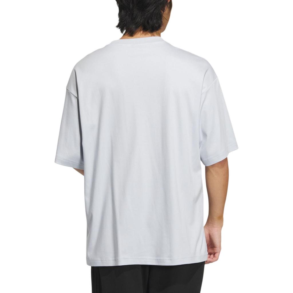 adidas Sportswear Solid Color Crew Neck Short Sleeve T-Shirt Men Tops Light-Blue IM9031