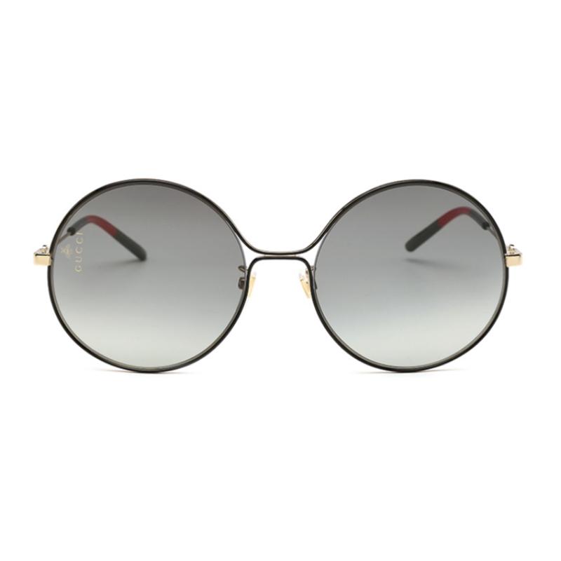 Gucci Sunglasses Metal Frame Women's Sunglasses Grey