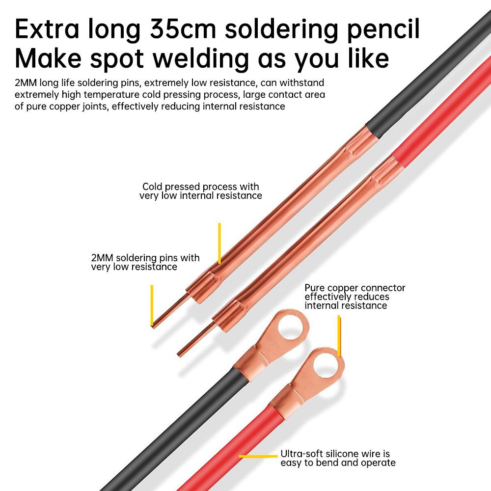 GX591 Lithium Battery Spot Welder DIY Kit Handheld Portable Mini Spot Welder Control Board 18650 Cell Spot Welder 8-24V 99-Speed