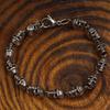 Vintage Gothic Full Skull Bracelet Men's Motorcycle Riding Rock Bike Hip Hop Punk Jewelry Halloween Gift