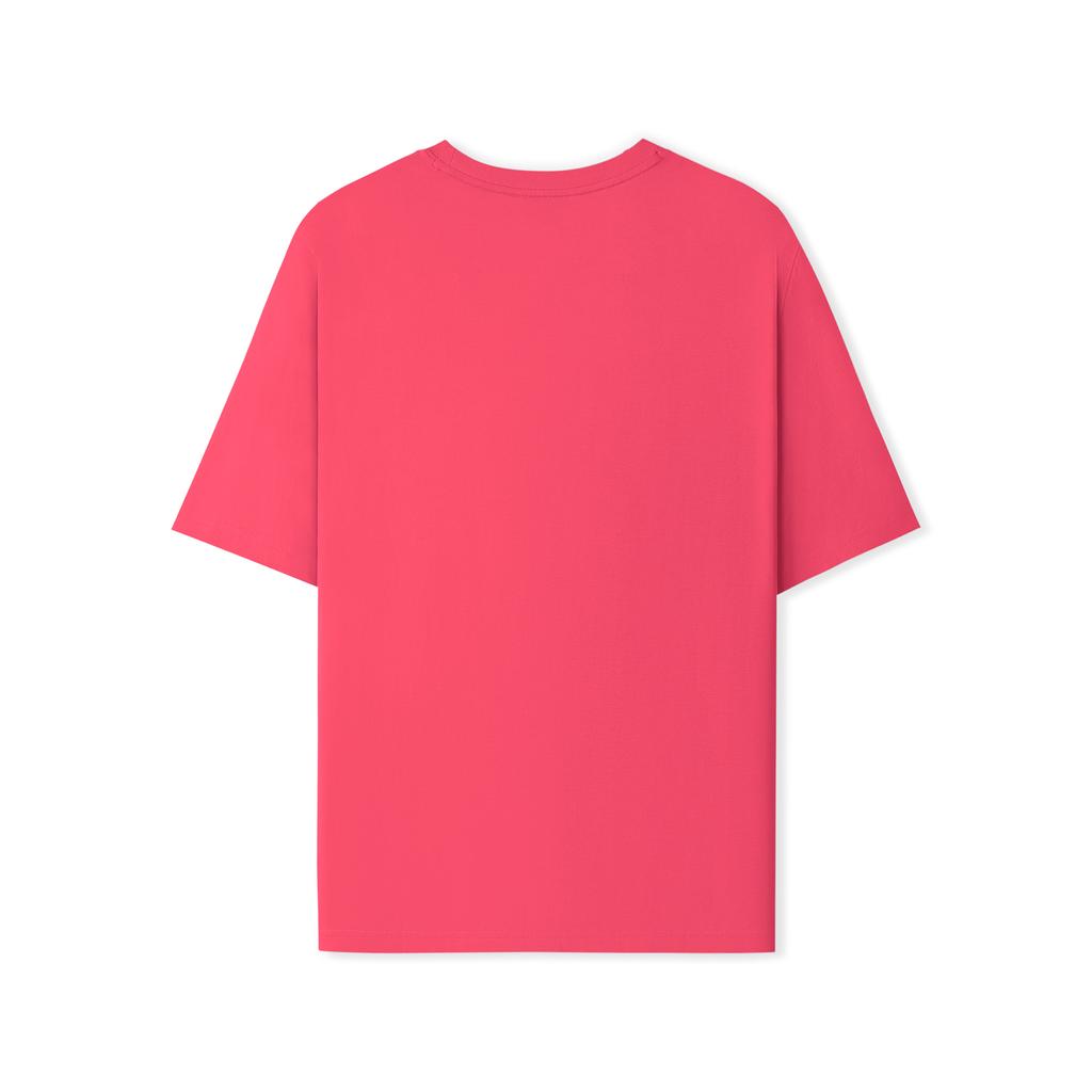 Skechers SS25 Simple Casual Comfortable Round Neck Sports Short Sleeve T-Shirt Unisex Tops Park-Pink L225U122-01N1