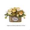 Artificial Floral Arrangement in Basket for Home And Event Decoration, Centerpiece Office