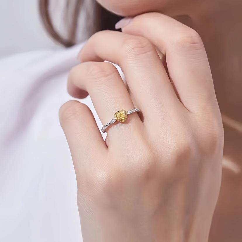 Exclusive supply Douyin live stream source gold-plated water drop yellow diamond ring women's diamond ring direct sales