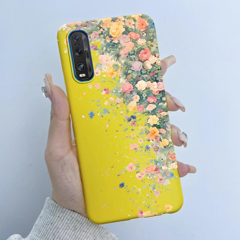 For Oppo Find X2 X 2 Pro Phone Case Butterfly Flower Girl Design Soft Silicone TPU Back Housing for Oppo Find X2 Pro X2Pro Cover