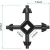 1 llave de portabrocas de 4 vías, llave de portabrocas universal para taladro, llave de portabrocas portátil 4 en 1 para la mayoría de taladros y herramientas eléctricas.