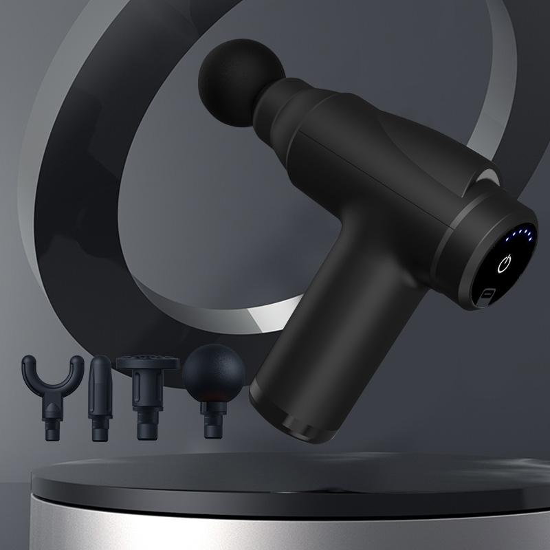 USB charging fascia gun with LCD display and multi level adjustment suitable for full body massage massage