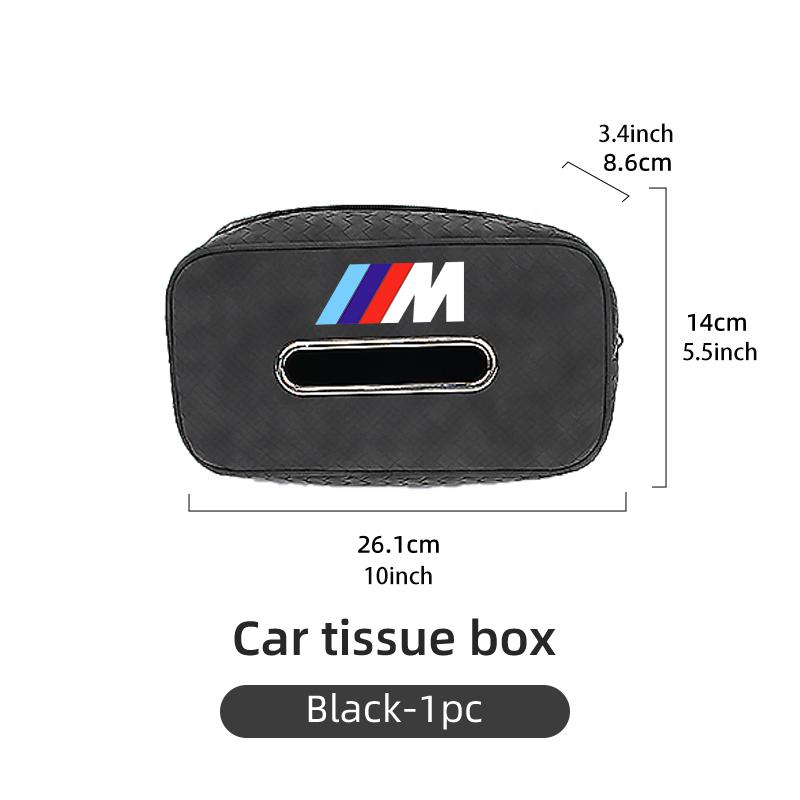 For BMW Car Tissue Box Seat Back Hanging Bag Auto Paper Towel Storage Bag X1 X2 X3 X4 X5 X6 X7 G20 G30 6GT E46 E90 E60 F10 E39 UD4
