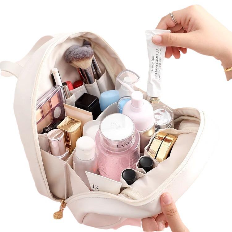 Maillard Large-Capacity Cosmetic Bag: Portable Travel Organizer for Makeup Brushes and Toiletries