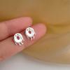 Surgical Simple Silver Krugi Earring Ball Earrings S925 Women
