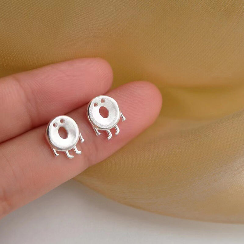 Surgical Simple Silver Krugi Earring Ball Earrings S925 Women