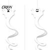 Realistic Ghost Ornaments for Home 8 Pcs Halloween Hanging Swirl Decoration, Spooky White Ceiling Paper Decor Party Swirls Streamers Office