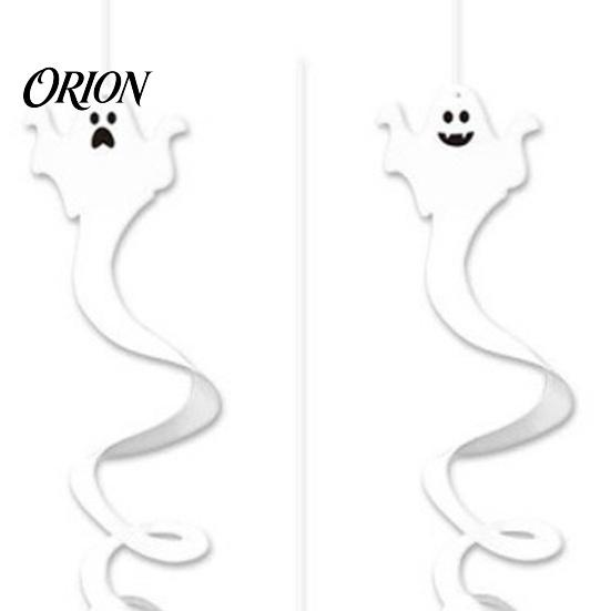 Realistic Ghost Ornaments for Home 8 Pcs Halloween Hanging Swirl Decoration, Spooky White Ceiling Paper Decor Party Swirls Streamers Office