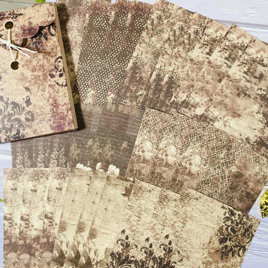 30 Stück Vintage Scrapbook-Papier für Alben Notizbuch zum Scrapbooking, Journaling Collage Handkonto Dekorationspapier