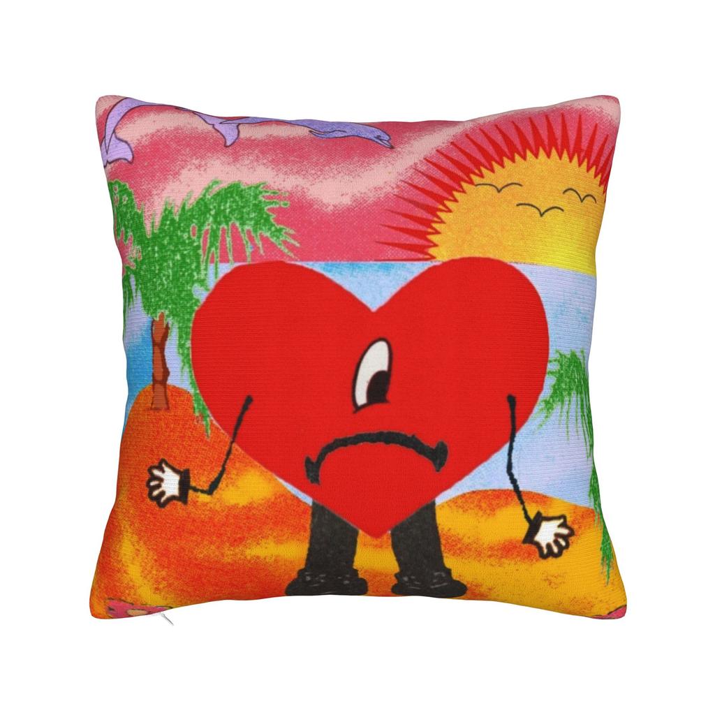 Debí Tirar Más Fotos DTmF Square Pillow Cases Bad Bunny Album Cushion Cover Awesome Decor Throw Pillow Case Cover for Home 18"