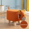 Children's Solid Wood Elephant Stool - Cute, Creative, Cartoon Animal Design for Home and Shoe Changing