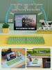 Macaron Color Foldable Bluetooth Keyboard with Phone Stand for Mobile and Tablet.
