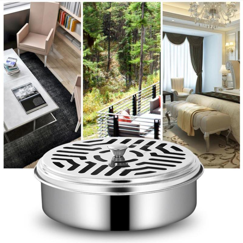 

Металева полиця для сандалового дерева Портативний тримач для спіралей від комарів із кришкою Тарілка-підставка для репелентного пахощів Протикомарний Готельний Домашній Товар onesize