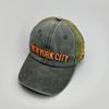 Simple Letter Embroidery Baseball Hats New Unisex Casual Sunshade Mesh Versatile Color Block Fashion Outdoor Retro Trucker Caps