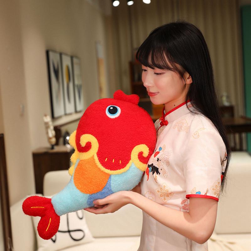 Chinese New Year Plush Sugar Cane Firework Decorative Dolls For Living Room And Sofa Decor