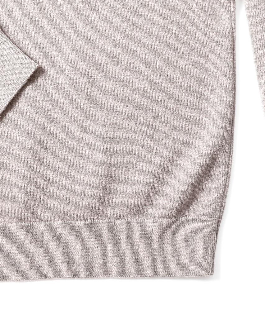 ADHOC Men'S Basic Round Neck Pullover Knit (Lt-Beige) (Hbalk92)