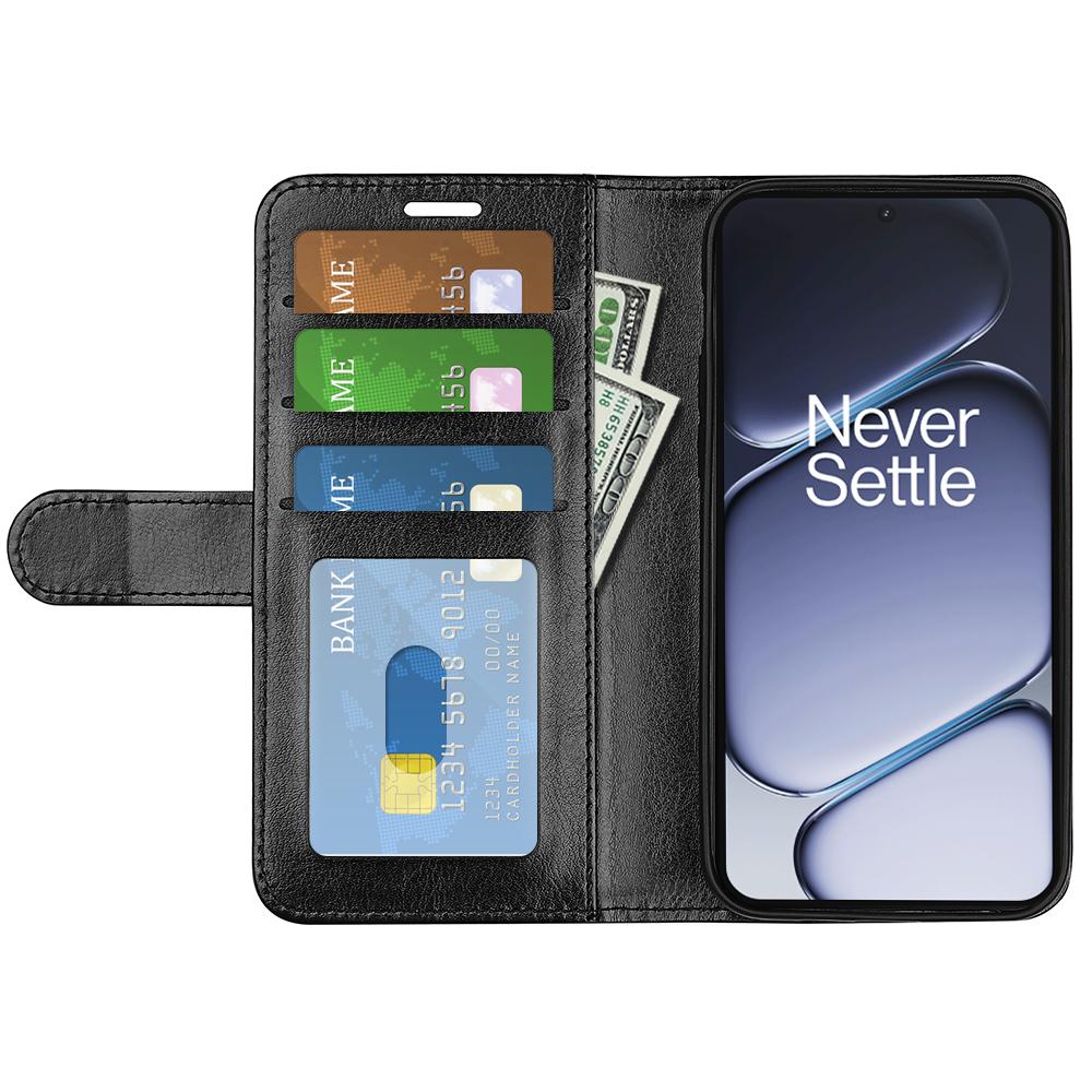 Für OnePlus Ace 6 5G Hülle Crazy Horse Textur Ständer Leder Handyhülle