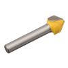 Excellent Physical Properties Router Bit Chamfer Concentricity Degree V Shaped Flat Head High Strength V Shaped