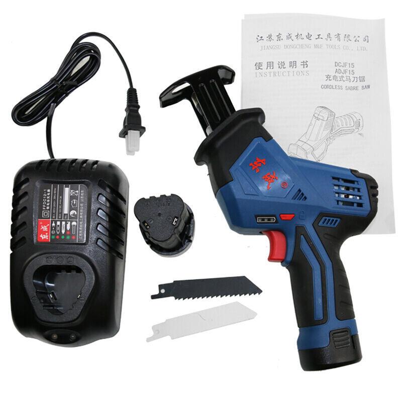 Dongcheng Rechargeable Horse Knife Saw DCJF15 (E) Lithium Battery Reciprocating Saw Woodworking Saw Metal Saw Dongcheng Power Tools