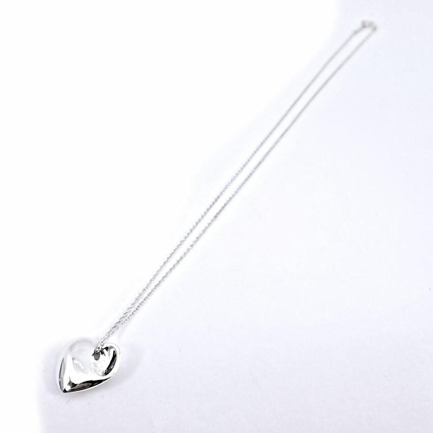 [Used] TIFFANY 925 Heart Pendant/Necklace/g538-66