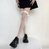 Costumes Polyester Ribbon Japanese JK Bow Stockings Female Hosiery Over Knee Socks High Tube Socks