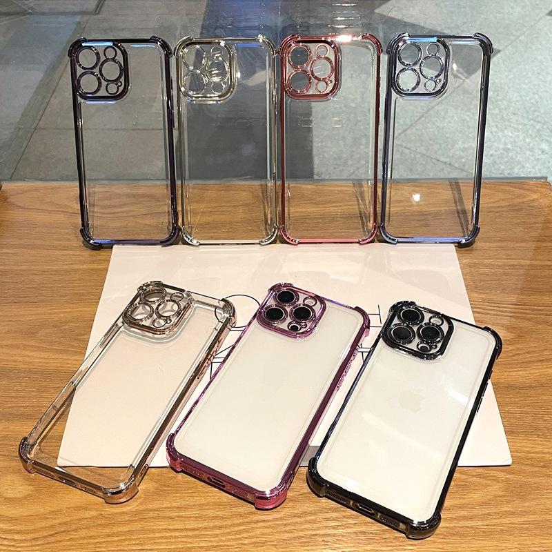 Beschichtung Transparent Klar Stoßfest Abdeckung Kamera Objektiv Volle Schutzhülle Handy Zurück Fall für Samsung