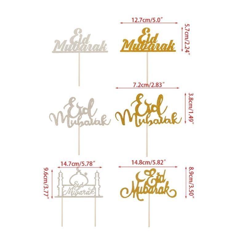Kuchenaufleger, Ramadan EidMubarak Kuchendekorationen, Muslime alFitr Party