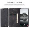Suitable for Samsung S25 Edge matte flip phone case Galaxy S24 Ultra anti-drop card slot leather case with stand